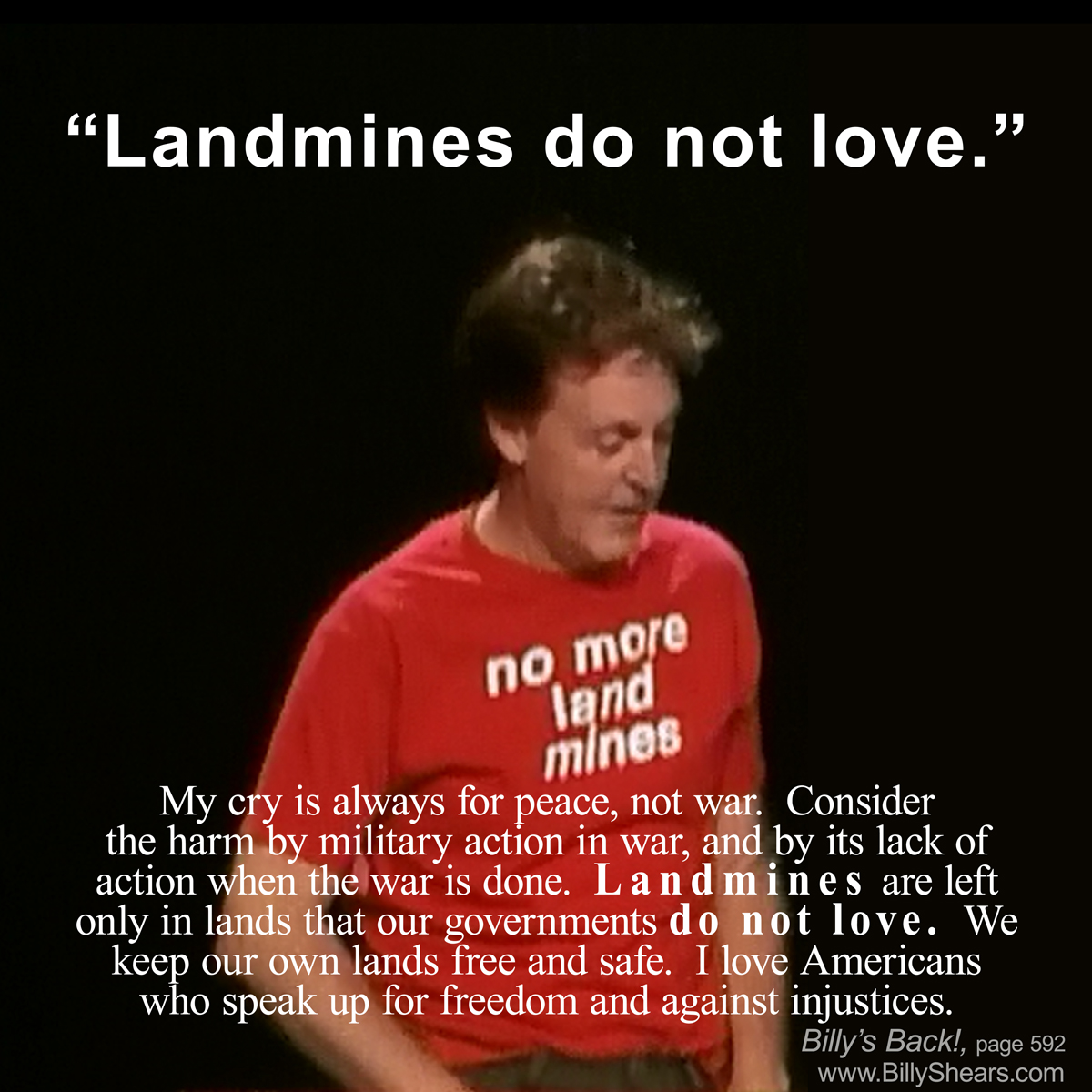 Land Mines Do Not Love